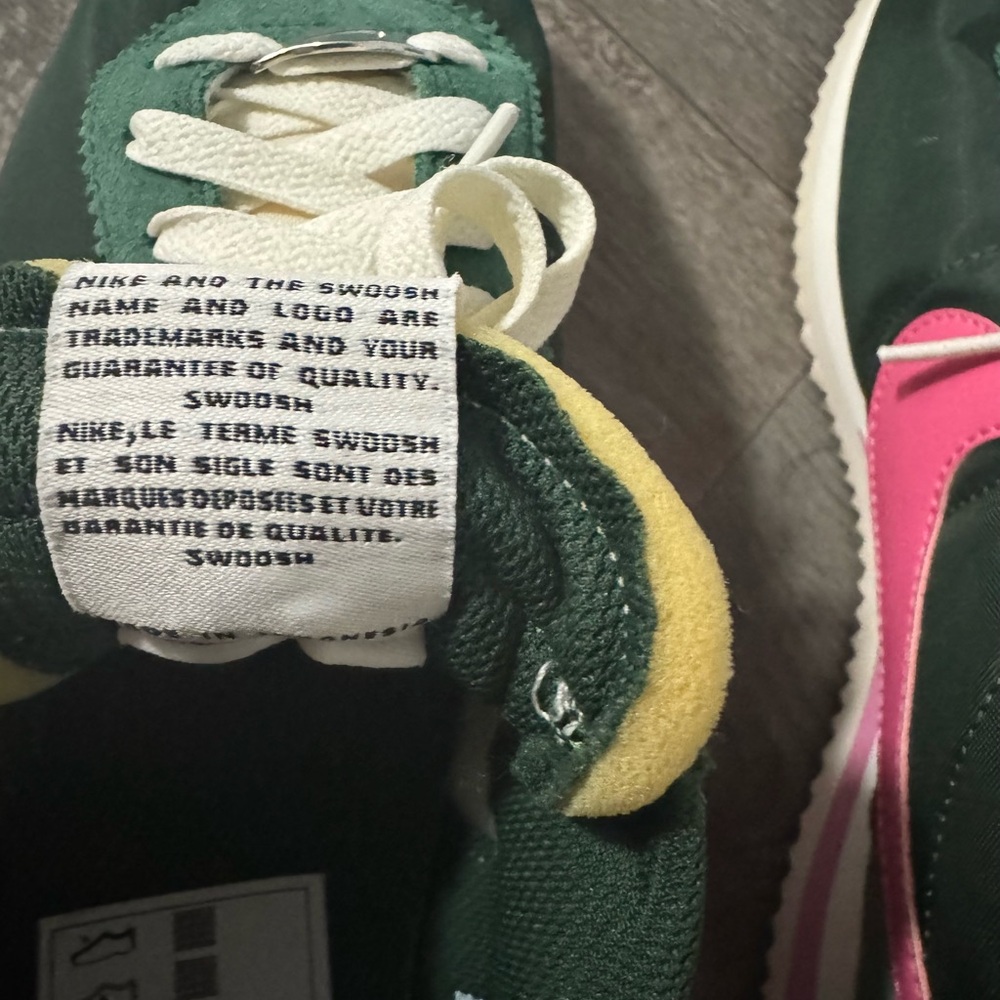 Nike Cortez Green and Pink Sneakers - Picture 11 of 11